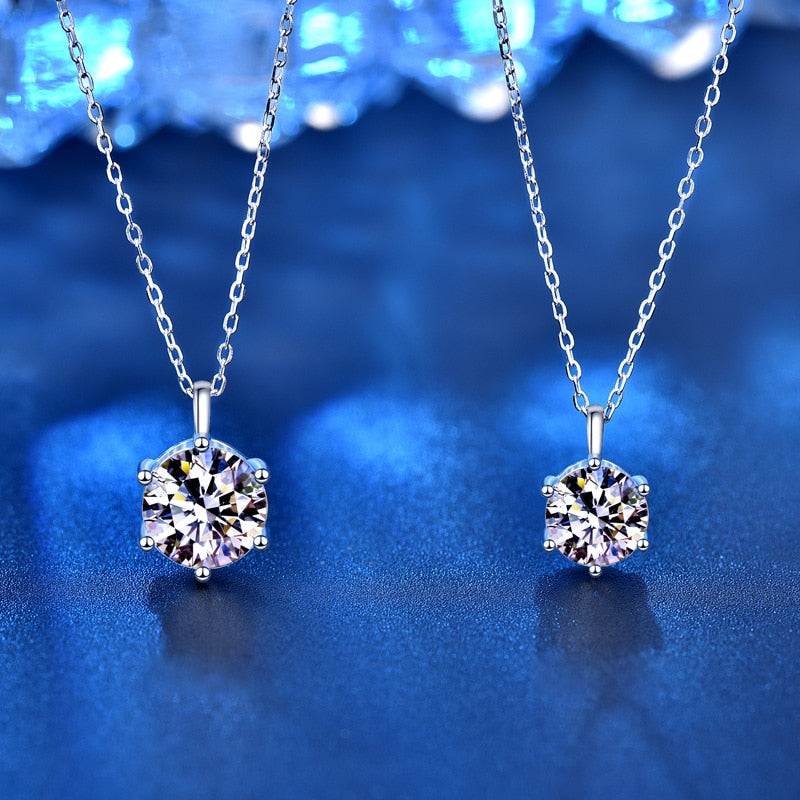 Colar  Moissanite Com Pingente