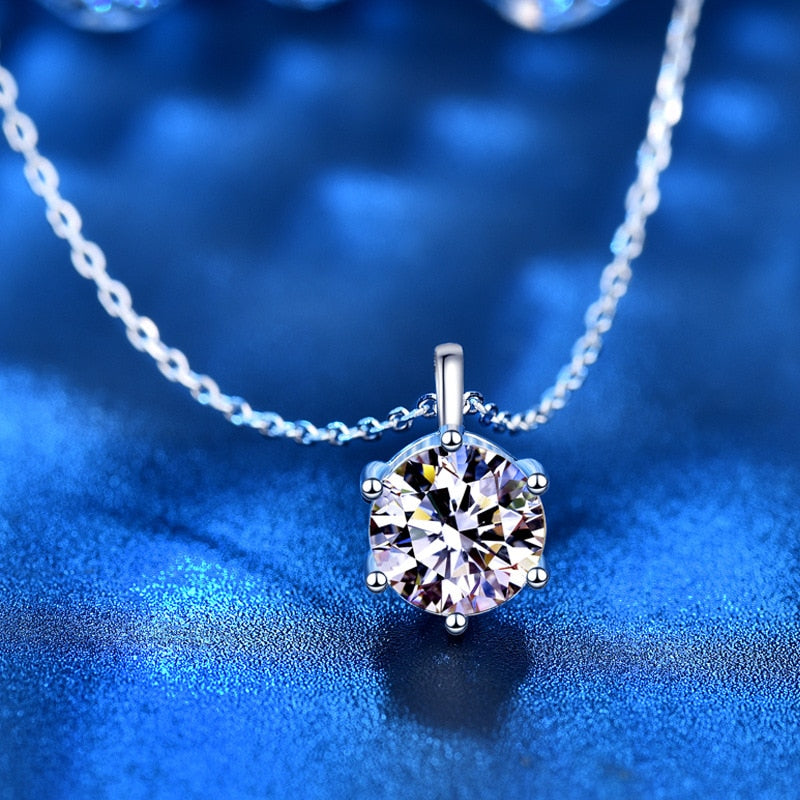 Colar  Moissanite Com Pingente