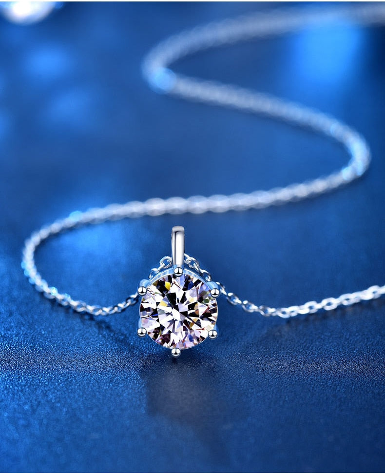 Colar  Moissanite Com Pingente